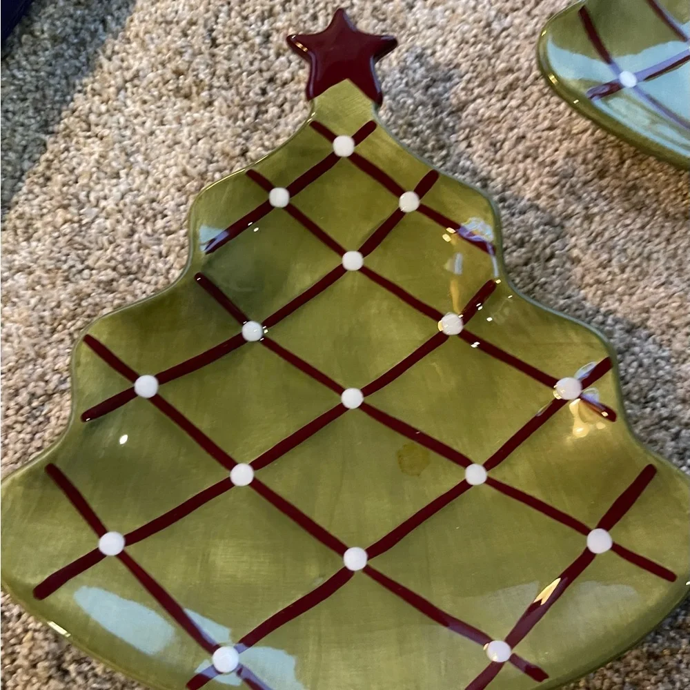 Pottery Barn Christmas plates